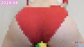 [Big butt] Lotion pussy job while twisting your waist in bloomers [Asian]