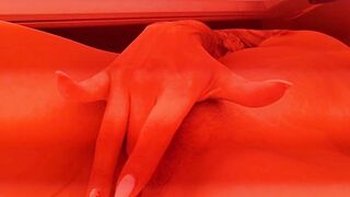 Couldn't stop playing with myself in tanning bed