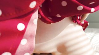 Big Tits Step Sister Didn't Close the Door to Her Room