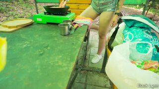 COMPLETE GIRLFRIEND EXPERIENCE: Camping, Fishing, Cooking and Outdoor Sex!