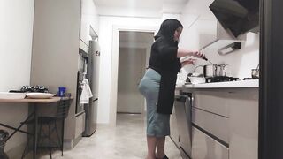 Step Mom helps her Step Son to cum inside - accidental creampie