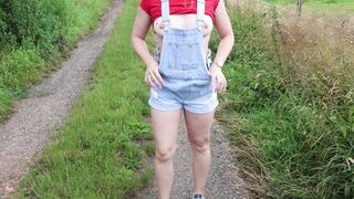 Farm Girl solo show in Corn field