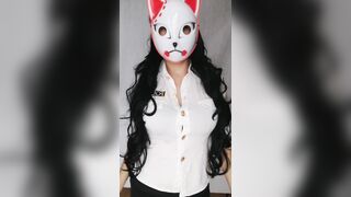 Tiktok Challenge Masked Girl