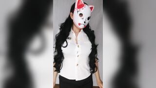 Tiktok Challenge Masked Girl
