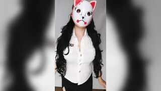 Tiktok Challenge Masked Girl