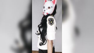 Tiktok Challenge Masked Girl