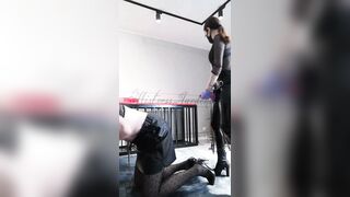 Sissy slut fucked hard in living room. Full video on my Onlyfans (link in bio)