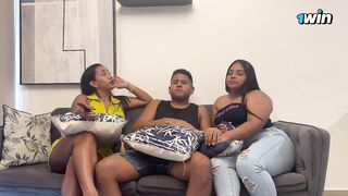 Catching my boyfriend fucking my stepmom. English captions