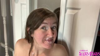 MESSY CUMSHOT FOR A FILTHY WHORE