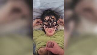 Cum in my mouth after he caught me watching porn.