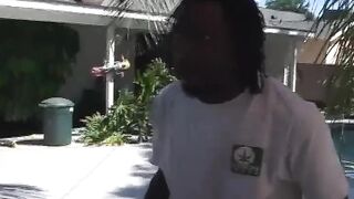 Of the same ethnicity the slut is penetrated to the bottom of her pussy