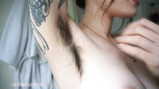 Wet Hairy Body - Close Up Bush, Jungle Ass, Leg Hair, Thick Armpit Hair