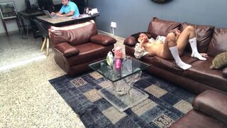 My employee gets very horny in my office