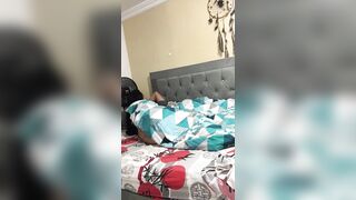 Horny milf gives my cock a nice fuck at her husband's house.