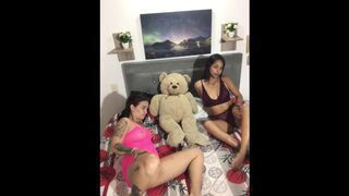 I lick my friend's pussy until I have an orgasm.