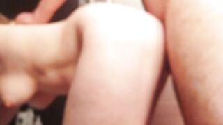 Fucking my beloved friend in the bathroom