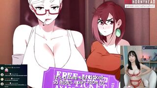 Momo and Seiko from Dandadan threesome Okarun  fan made HENTAI
