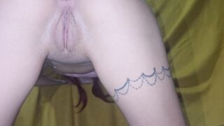 I Broke All My Tight 18 VIRGIN Stepsister Holes - She Moans Like A Bunny