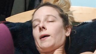 Masturbation with vibrator reaction clip