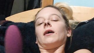 Masturbation with vibrator reaction clip