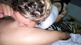 I went to masturbate with my stepsister and she fell in her mouth ( BIG COCK )