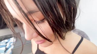 My little stepsister offers me rough sex in exchange for fixing a naughty thing she did.