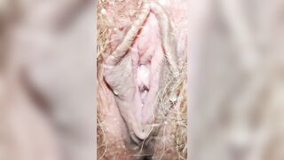 Lovely Hairy Pussy Piss Filmed for You Very Closeup and Detailed Pee Hole