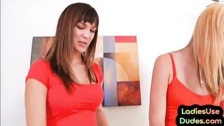 Strapon dominas pegging loser