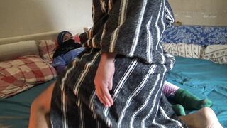 Turkish Muslim Wife Is Shocked!!! Her Husbands Friend Gives Her A Rough Fuck