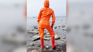 OnlyFans teaser - Latex rainwear adventures!