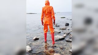 OnlyFans teaser - Latex rainwear adventures!