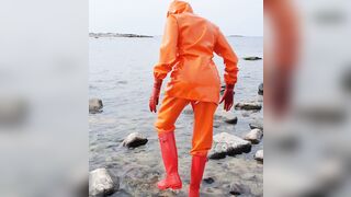 OnlyFans teaser - Latex rainwear adventures!