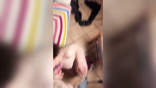 Masked HORNY GIRL just loves SUCKING DICK