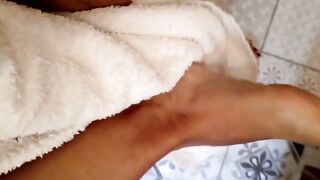 MIs pies recien salidos de la ducha!