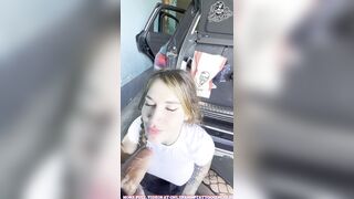 Fucked by a Stranger at KFC Parking Lot — Walk of Shame with Cum on My Face