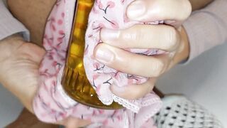 Sexy mom tries on panties. Watching a hairy mom, hairy pussy, big tits, big ass. Hot latina with big