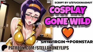 Your Shy Cosplay Crush Films Herself Begging for Your Dick As Faye Valentine | F4M Audio Roleplay