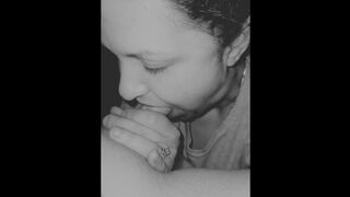 Sexy MILF Latina is back at her favorite activity, deepthroating his BWC