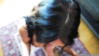 My Wifes Best Friends Sucks My Cock To Wear Her Dress Out