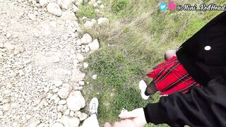 Bike Ride to Seaview Mountain, Hot Sex with Blowjob and Doggystyle, Cum in Mouth