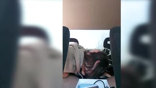 A MAN FRYING HIS WIFE WHILE PEOPLE AROUND ARE FRYING MEAT