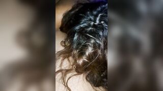 Quick one latina licking native pussy while she sucking my dick