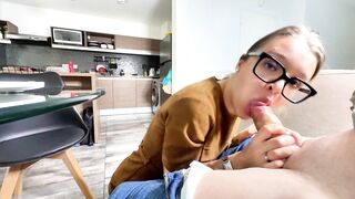 She Helped a Colleague Sort Out The Reports And Then Fucked Her In a Tight Pussy