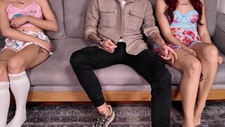 Teen Stepdaughter Touched Inappropriately next to her stepsister - Free Use