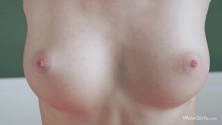 WOWGIRLS Very hot blonde girl Diana Heaven masturbating during workout