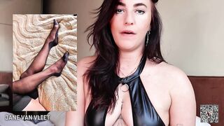 Dutch femdom feetfetish JOI, Jane van Vliet