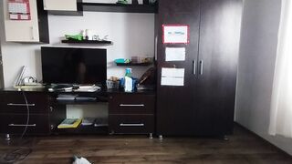 Sexy brunette dances naked in the house. Milf hairy pussy, big ass, big tits.