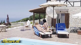 Lesbian Milfs Julia North & Jordan Perry Lick Each Other’s Holes On Vacation