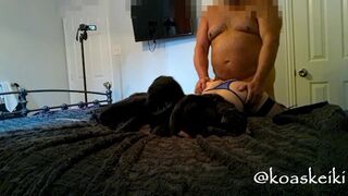 Fucked and spanked from behind