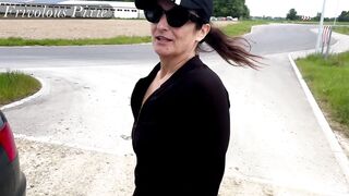 Public Pissing Blooper. Busted by Passing Cars! Timing Fail